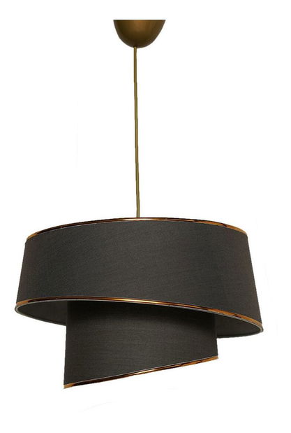 Stropné svietidlo Luxedanto 1 (antracit + zlatá)