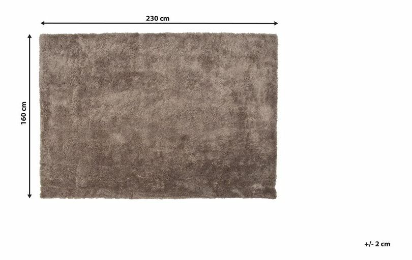 Koberec 230 cm Emeralda (svetlohnedá)