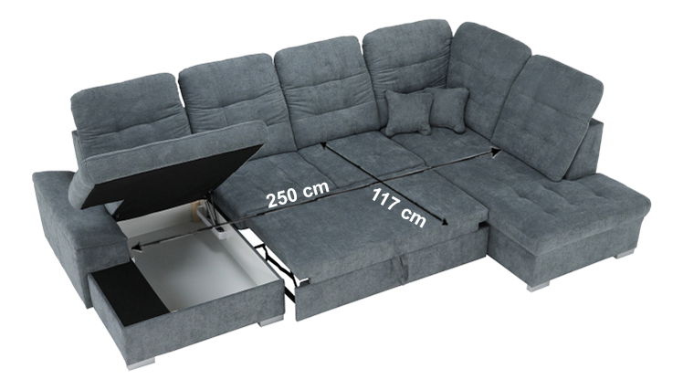 Rohová sedačka Nicolas U (L)