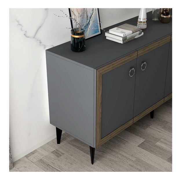 Skrinka Sotema 1 (antracit + orech) 