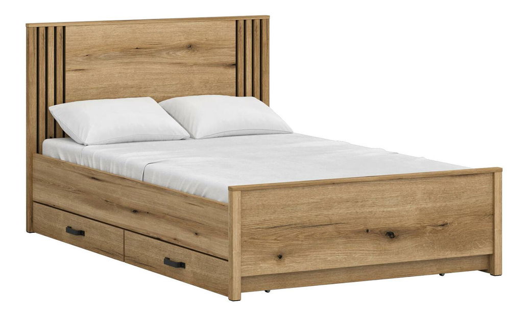 Egyszemélyes ágy 120 cm Hemos (evoke tölgy) 