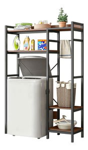 Regal Delvin (hrast tamni + crna)