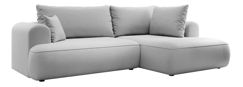 Rohová sedacia súprava Olivo II (P) (sivá + čierna)