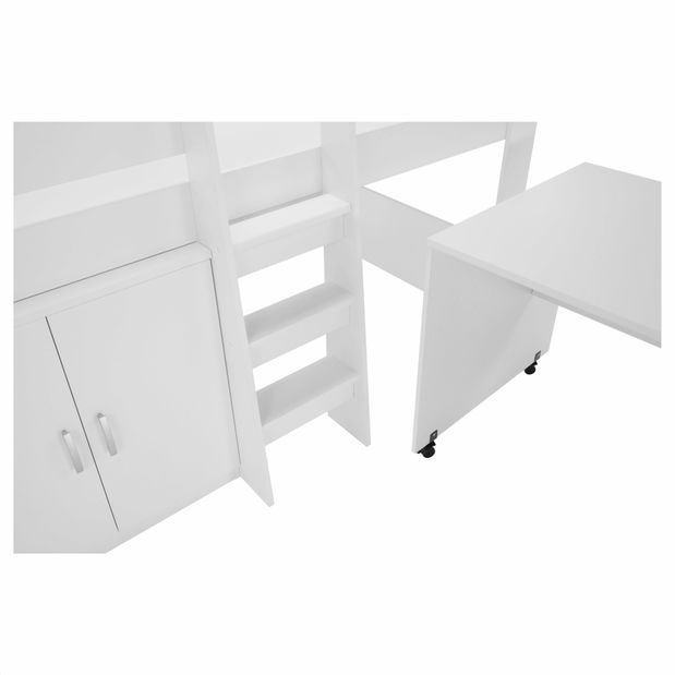 Kombinált gyerekágy 90 cm Flann (fehér)