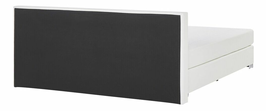 Manželská posteľ Boxspring 160 cm PREMIER (s matracmi) (biela)