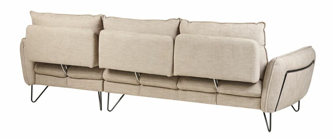 Sarok ülőgarnitúra Sandrine (bézs) (B)