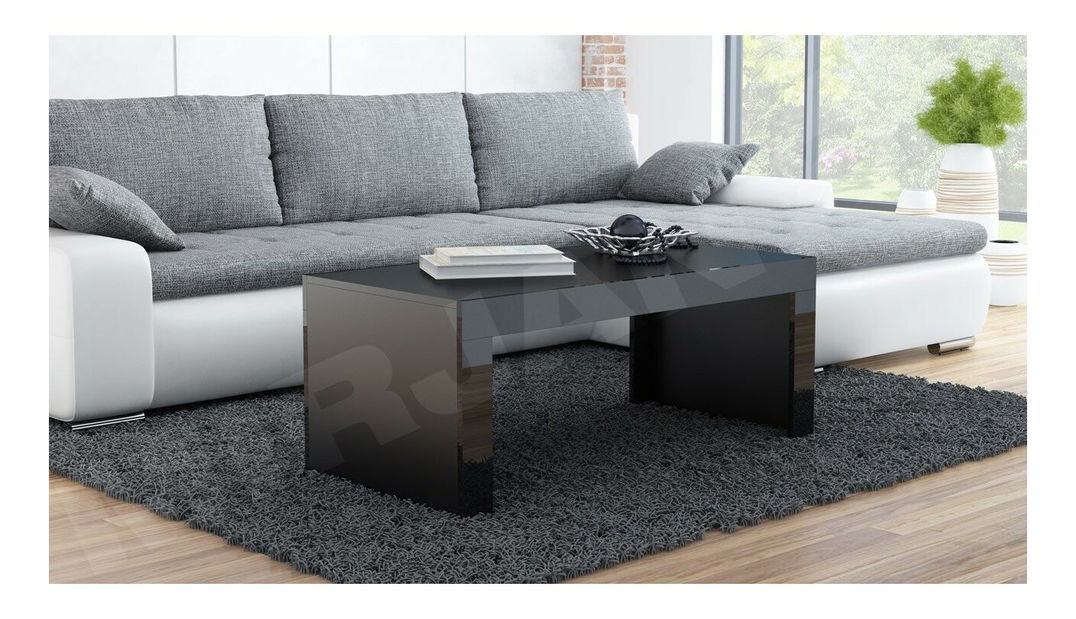 Stolić za kavu Mireille (crna + crni sjaj)