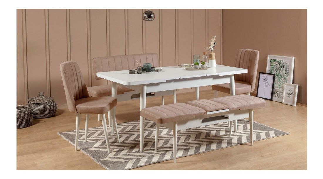 Jedálenská stolička Vlasta 1 (biela + kameň)