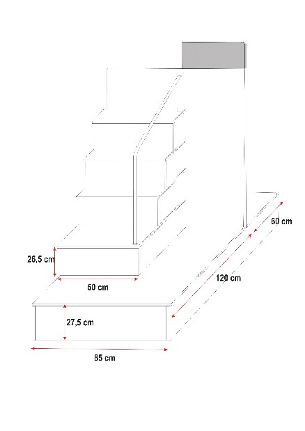 Pat pentru copii Ruby V (alb + alb) (cu somiere) *vânzare stoc