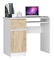 PC stolík Bhaskar  (biela + dub sonoma) (L)