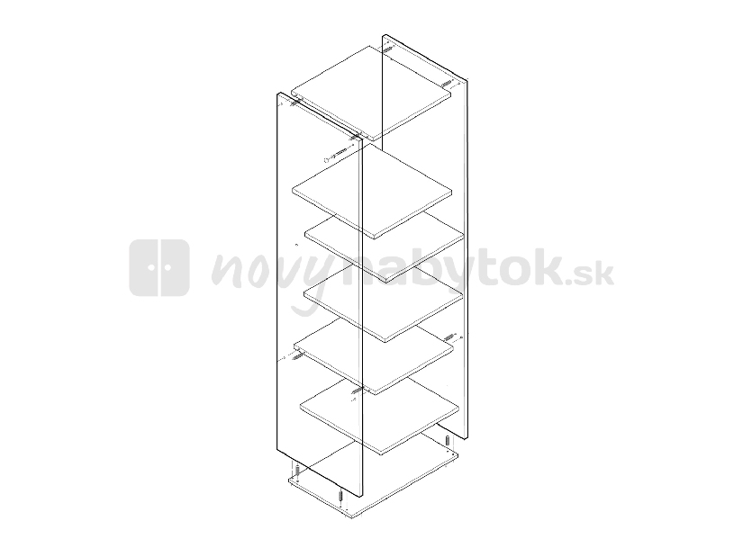 Konyhai élelmiszeres szekrény Igo New S-40