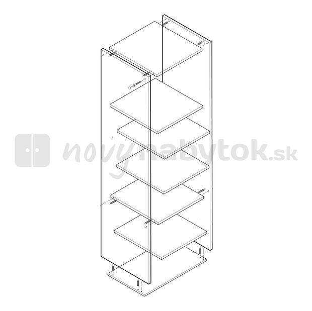 Dulap de bucătărie pentru alimente Igo S-40