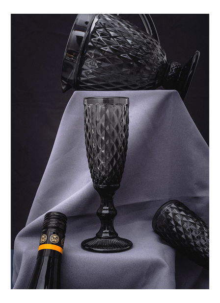 Retro pezsgőspohár készlet (4 db.) Verogas Typ 4 (többszínű)