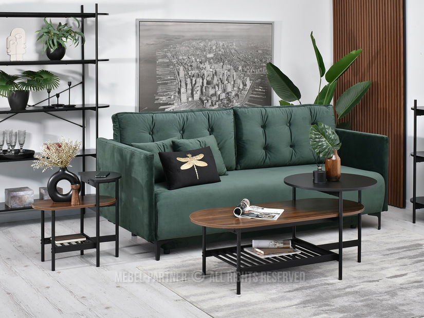 Măsuță de cafea Lorelail S (nuc + negru)