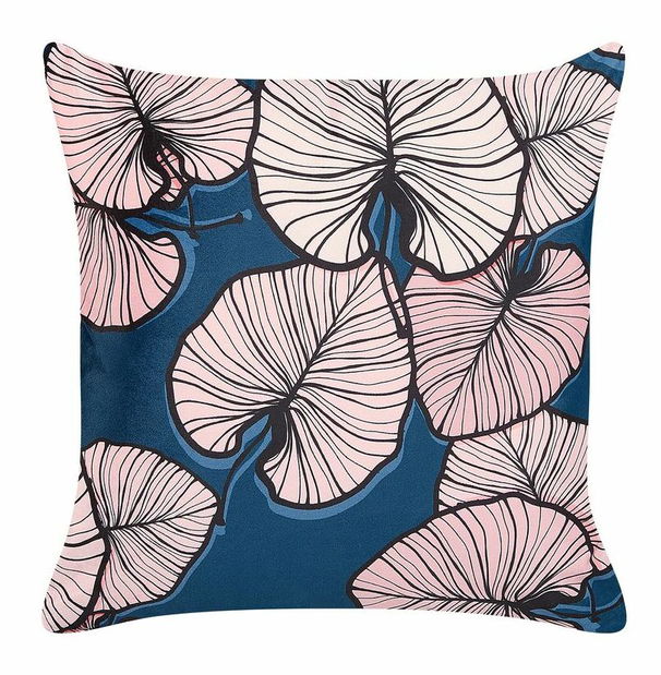 Sada 2 ozdobných vankúšov 45 x 45 cm Chrysa (ružová)