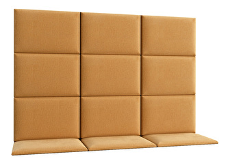 Set 12 čalúnených panelov Quadra 180x120 cm (horčicová)