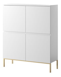 Komoda Bennasi B1 (bijela + zlatna)