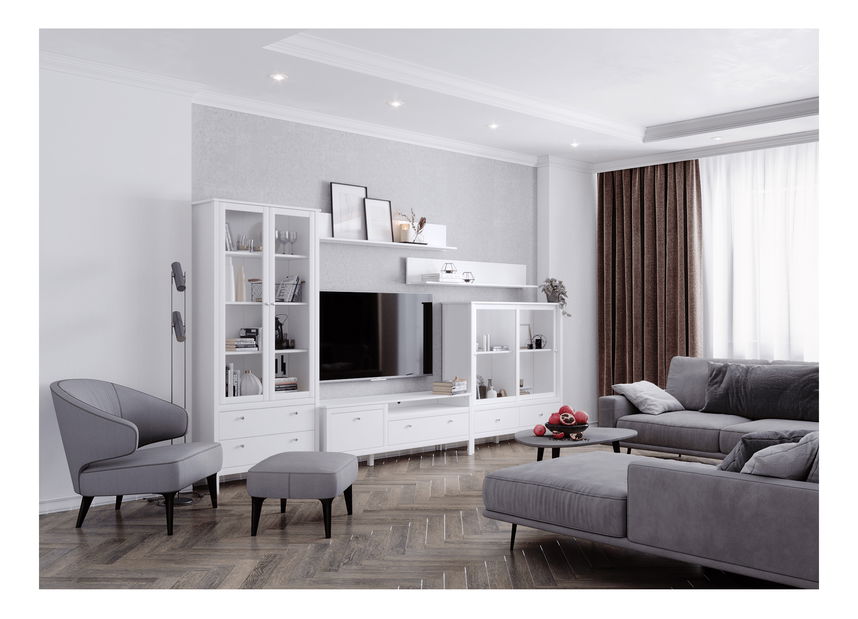 Vitrína Otis 2w2s (biela)