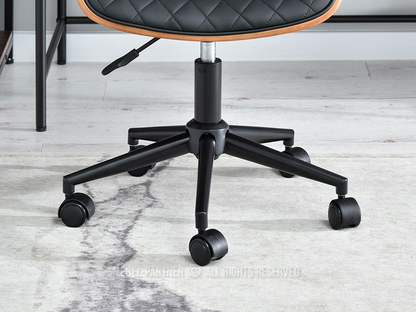 Scaun Brunko (nuc negru + crom)