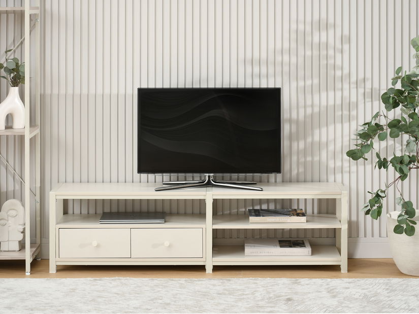 TV stolík/skrinka Empantana (krémová)