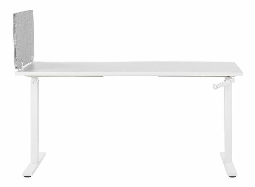Prepážka na pracovný stôl 80x40 cm Whitley (svetlosivá)