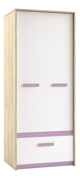 Šatníková skriňa Best 02 Breza + Biela