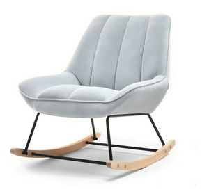 Kreslo Bertie (sivá + buk čierny)