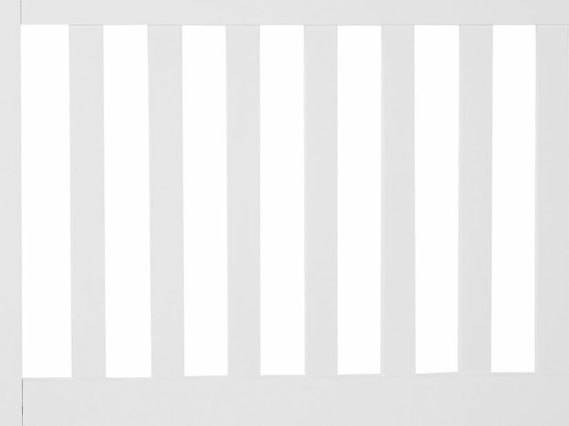 Pat matrimonial 180 cm CASTLE (cu somieră) (alb)