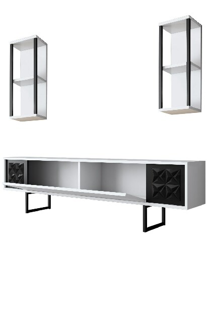 Mobilier living Buon (Alb + Negru)