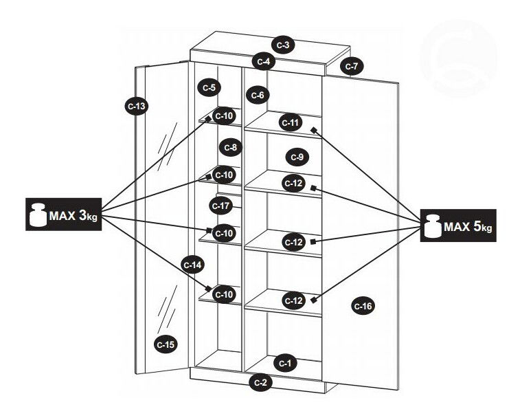Obývacia stena Viktor 3 MOB-4259