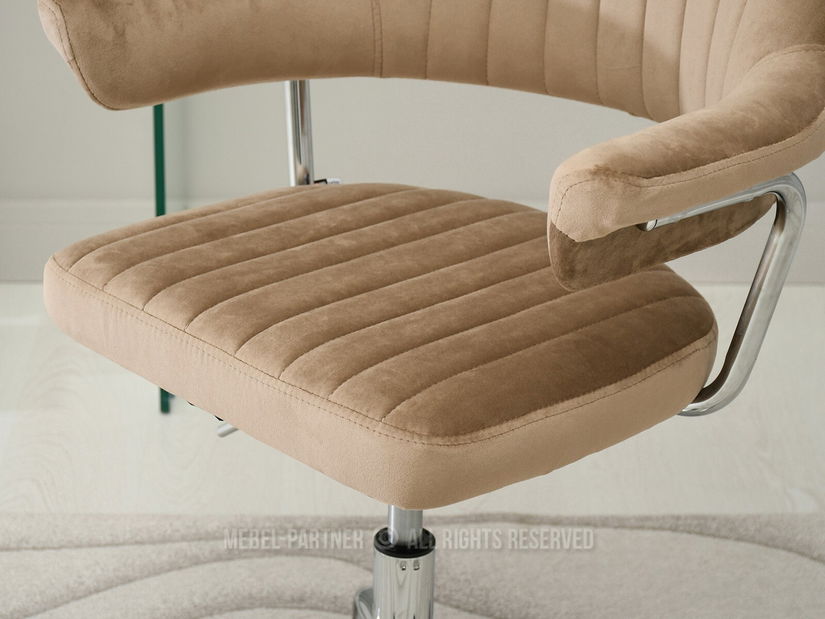 Stolička Merylyn (béžová + chrómová)