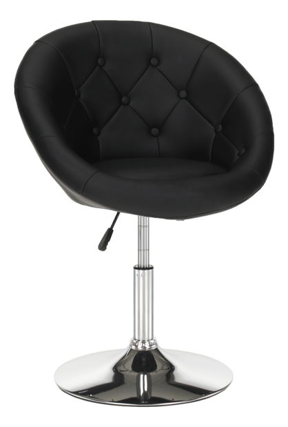 Otočné kreslo Gully (čierna)