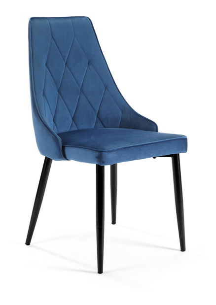 Scaun de sufragerie Selvaraj (albastru închis) (4buc)