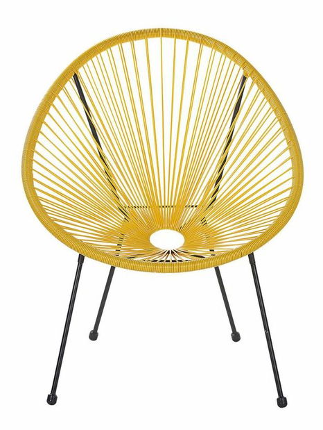 Kerti bútor szett ALVAREZ II (sárga) (2 fő részére)