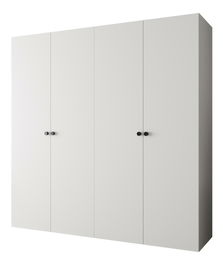 Šatníková skriňa 200 cm Parna 1 (biela + čierna)