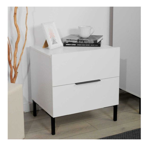 Éjjeliszekrény Kiran 1 (fehér)