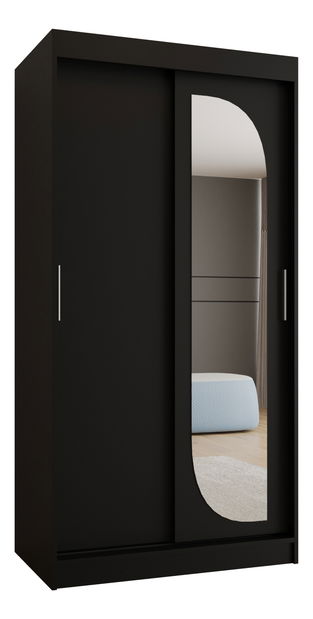 Dulap de haine 100 cm Lulu (Negru)