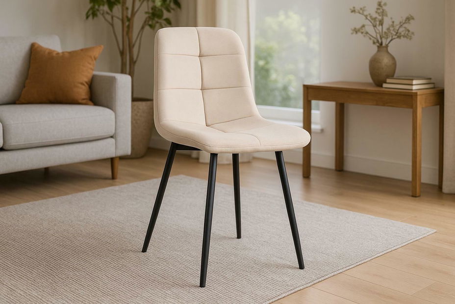 Jedálenská stolička Damea Typ 1 J06-1-HLR-5 (béžová + čierna)