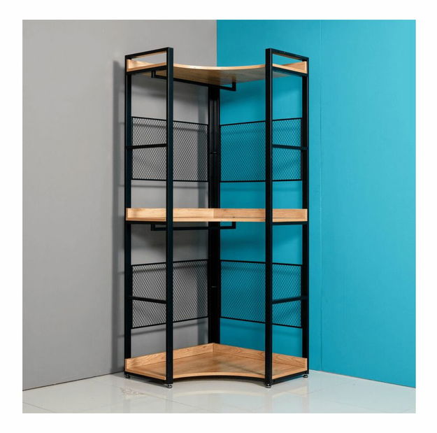 Raft KILOM (acacia + negru)