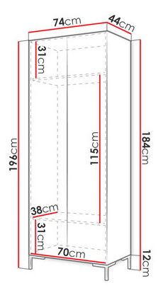 Mobilier hol Futura (negru)