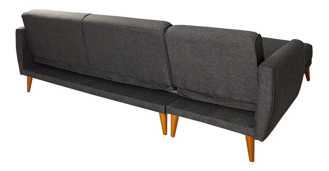 Rohová sedacia súprava Alhambra (L) (Antracit)