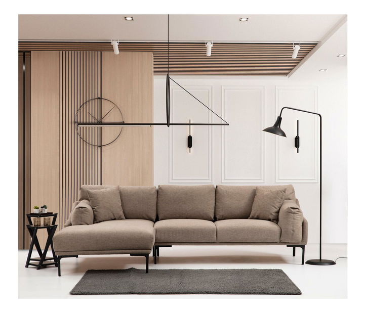 Colțar Leonero (S) (mocha deschis + negru)