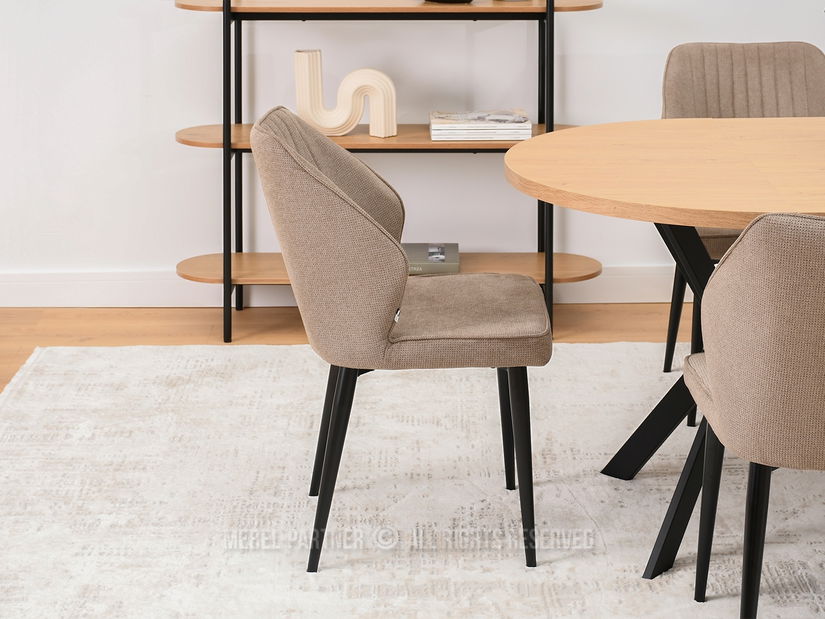 Stolica Greta K (bež + crna)