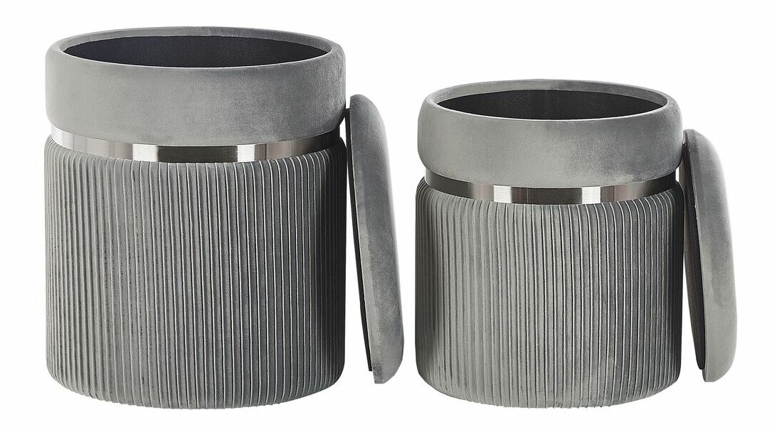 Set 2 buc taburete Celine (gri)