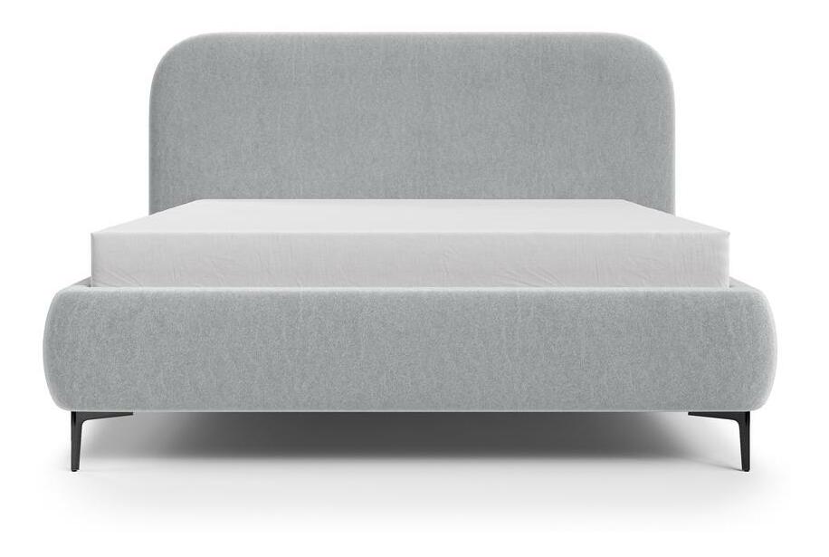 Franciaágy 160 cm Mononoke 160 (ágyráccsal) (szürke + fekete) 