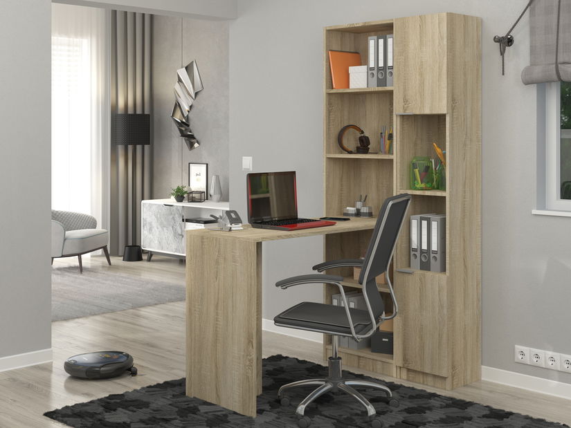 Kutni PC stolić Pavlo II (hrast sonoma)