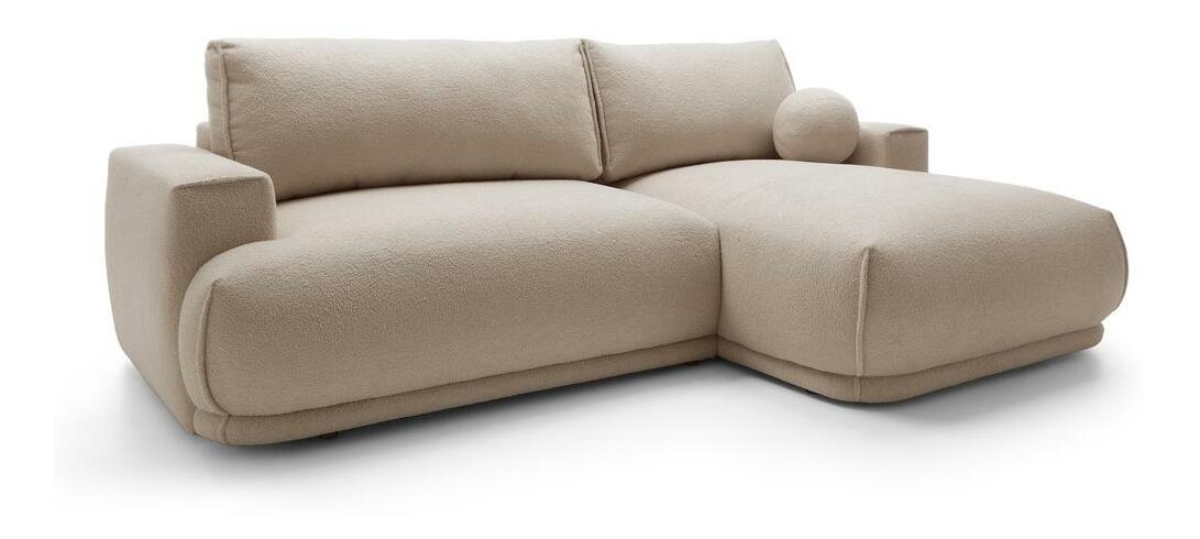 Rohová sedacia súprava Dita mini (P) (béžová + čierna)