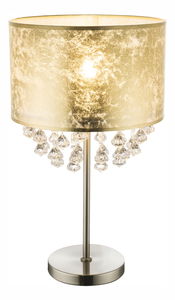 Stolna lampa Amy 15187T3 (klasična) (nikl + zlatna)