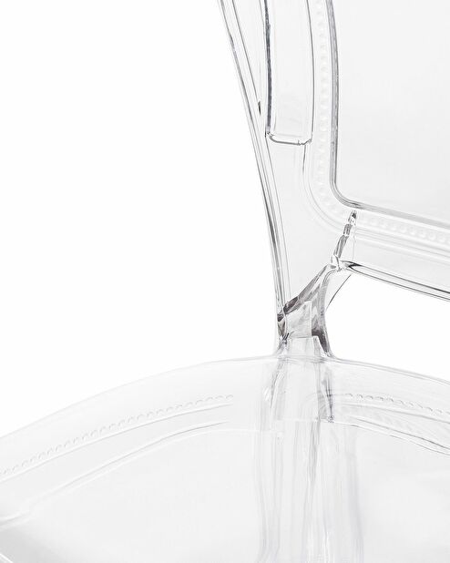 Set 2 buc. scaune pentru sufragerie Vitton (transparent)