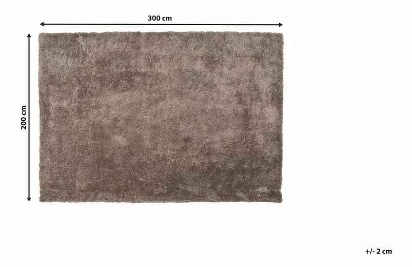 Koberec 300 cm Emeralda (svetlohnedá)